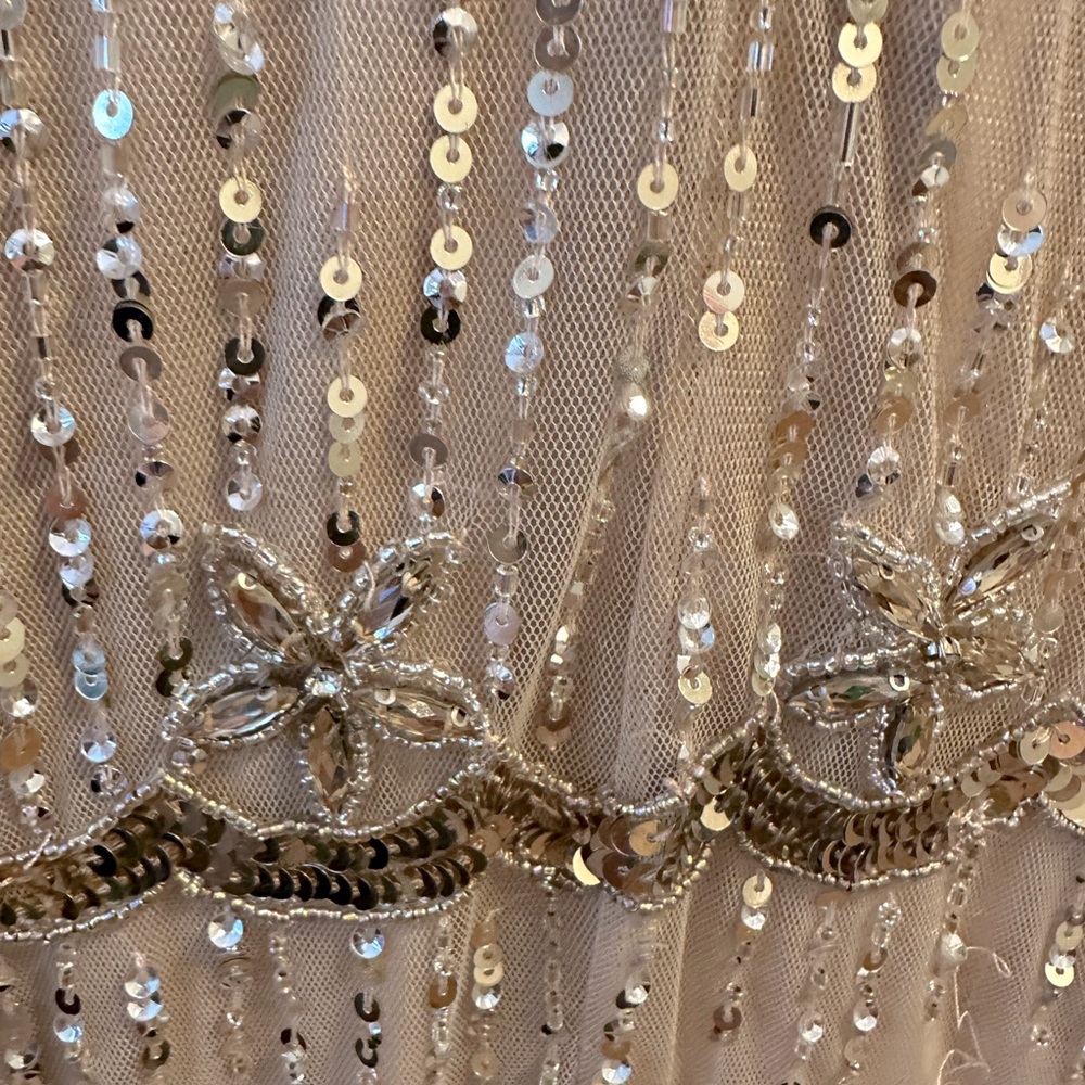 ✔️#88B BNWT MAC DUGGAL Sweetheart Neckline Beaded Sequin Column Gown #9089 - Picture 6 of 10